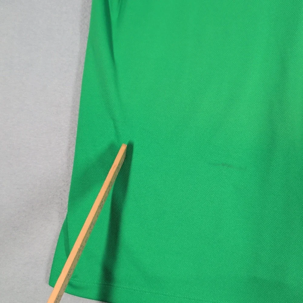 Lands End Polo Shirt Mens‎ L Green American Family Insurance Golf Short Sleeve